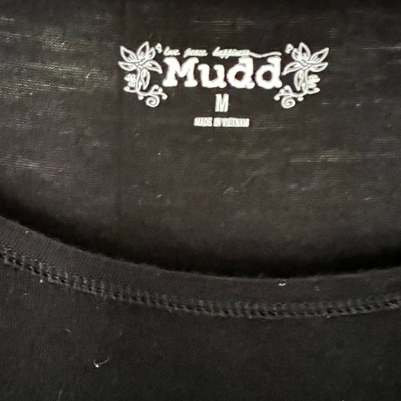 Mudd women’s black lightweight jersey long sleeve sz M - Picture 3 of 3